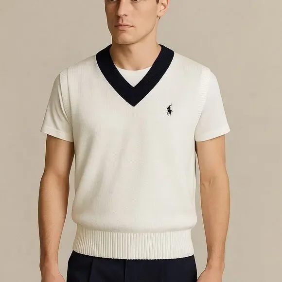 Polo Ralph Lauren Cricket Sweater Vest Vintage Blue Label - Picture 1 of 9